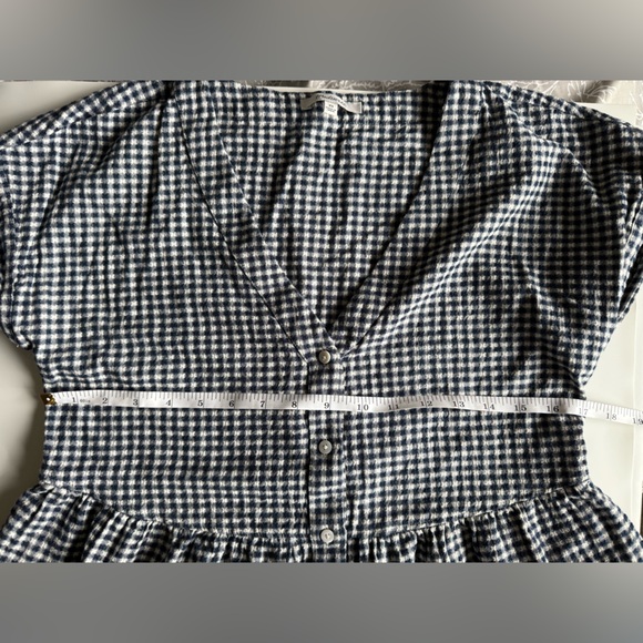 Madewell Classic Navy and White Gingham Dress - Picture 7 of 7